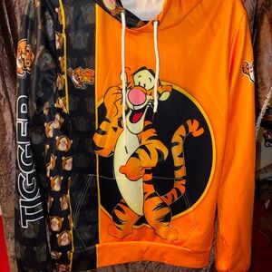 Tigger Graphic Hoodie in Orange and Black